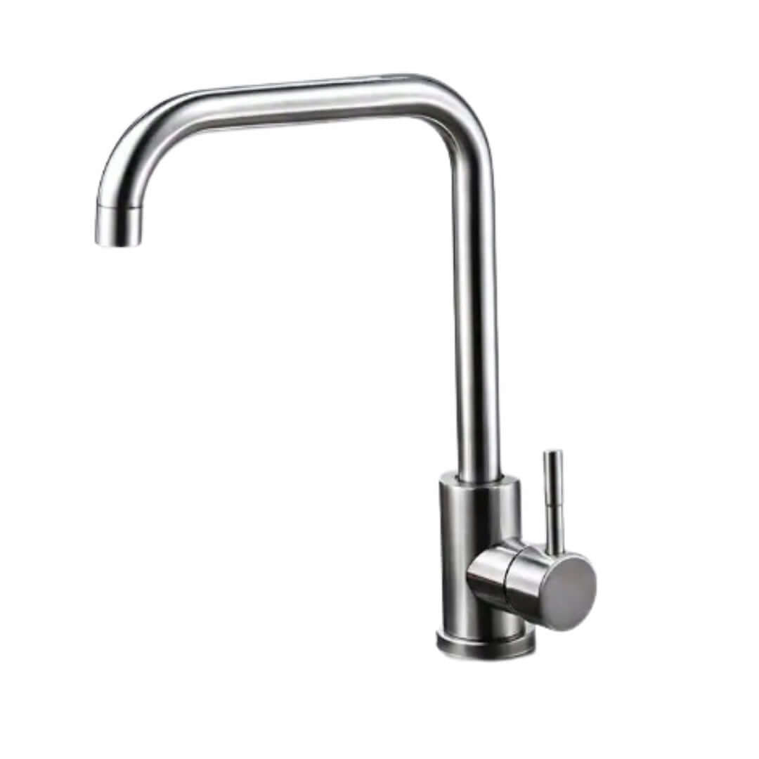 Freestanding Kitchen Faucet in Stainless Steel