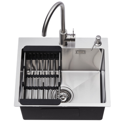 Single-bowl steel sink 50x45 cm INOX from Velazo.