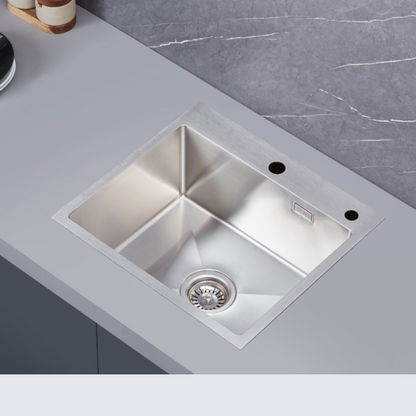 Single-bowl steel sink 50x45 cm INOX from Velazo.